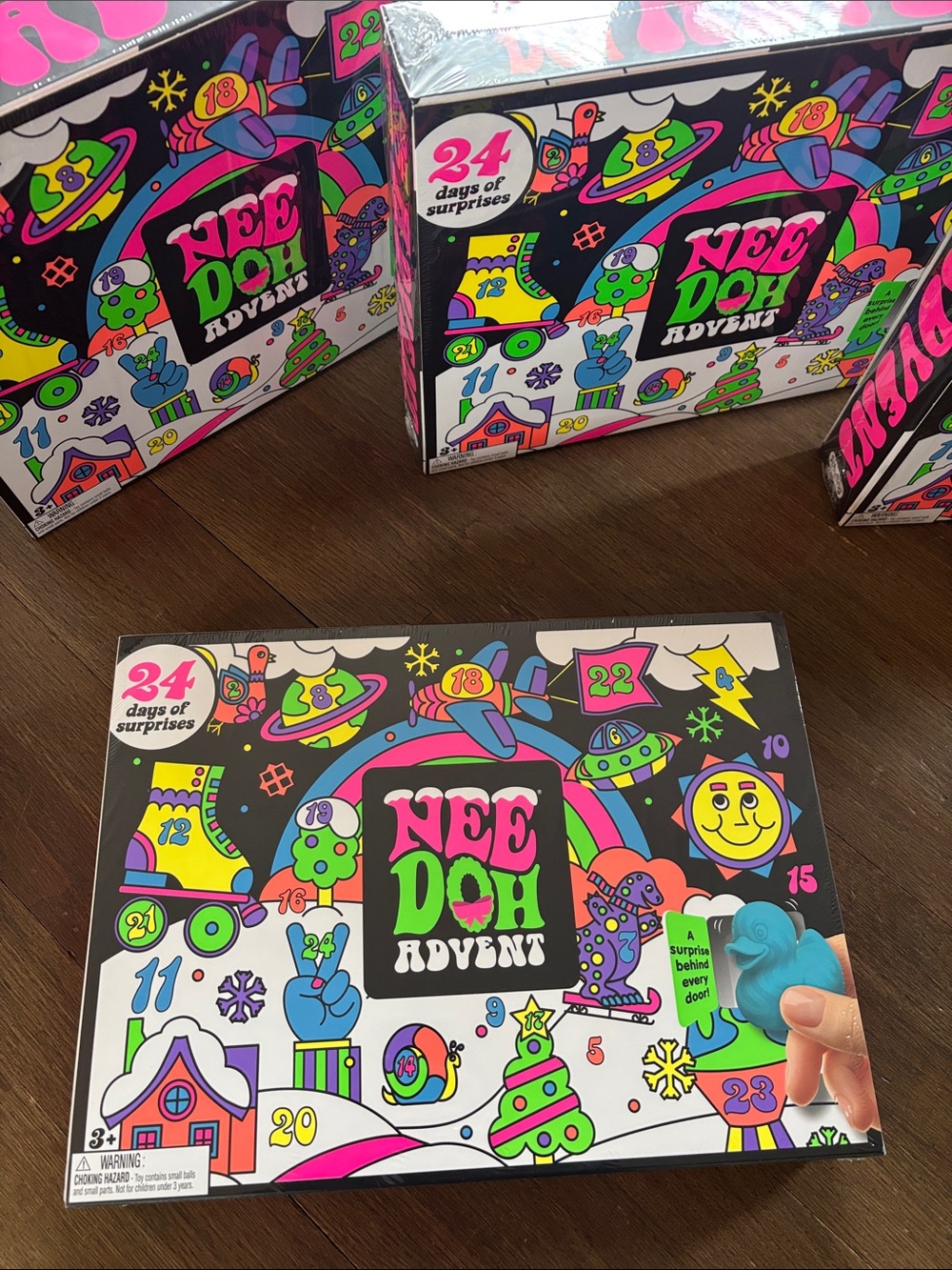 Advent Calendar for Kids - Neon Multi-Color